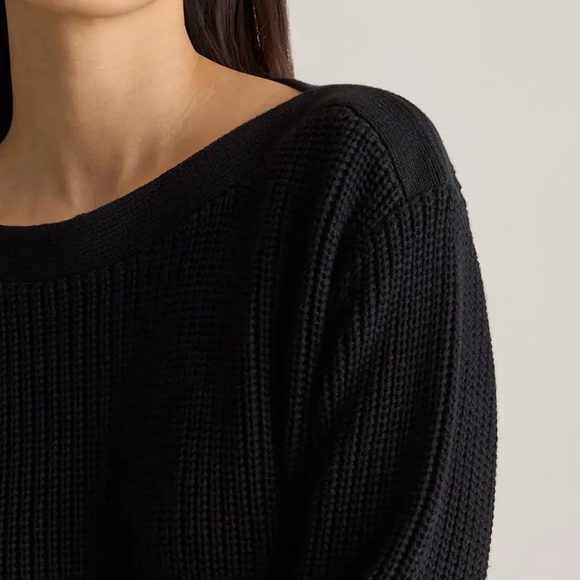 NWT SET/2 QUINCE 100% Organic Cotton Fisherman Boatneck Sweater SMALL NWT RARE! - Picture 10 of 11